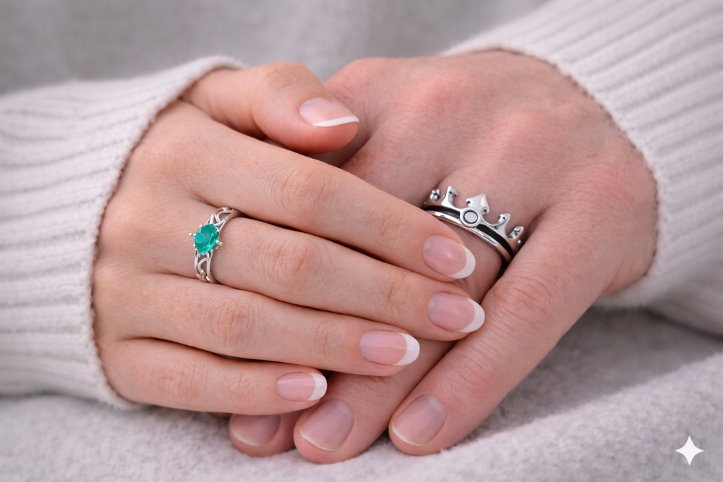 Bagues de promesse de roi et de reine