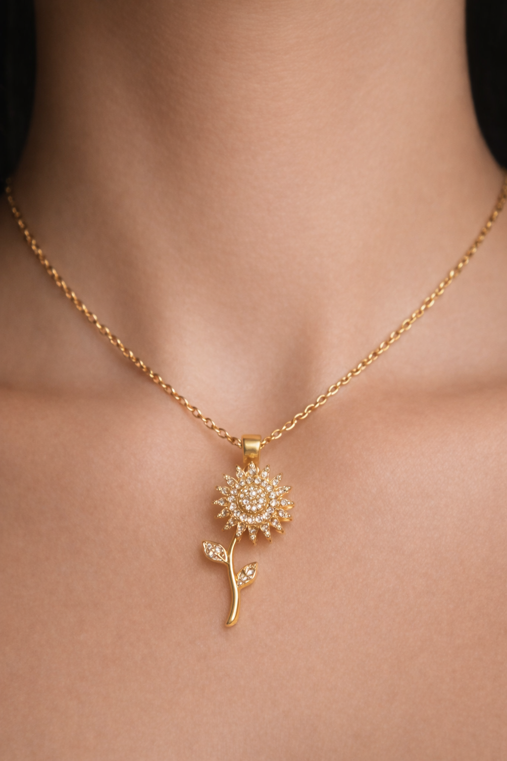 Collar girasol